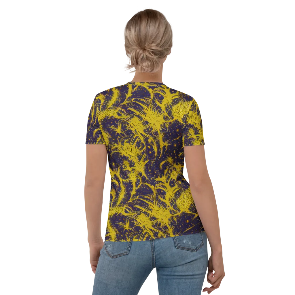 Golden Thornspell on Women's Crew Neck T-Shirt — Back