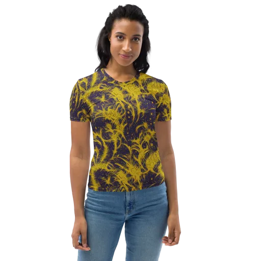 Golden Thornspell on a Women's Crew Neck T-Shirt