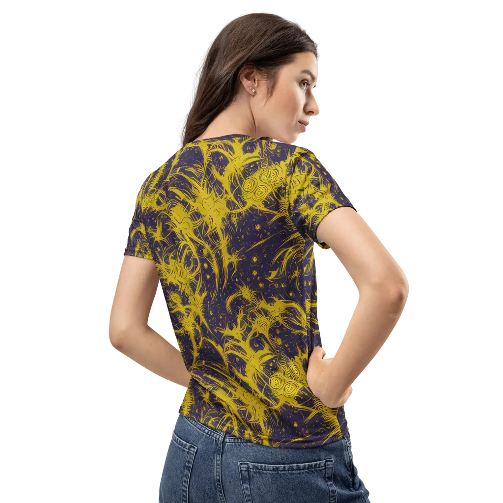 Golden Thornspell on Women's Crew Neck T-Shirt — Back