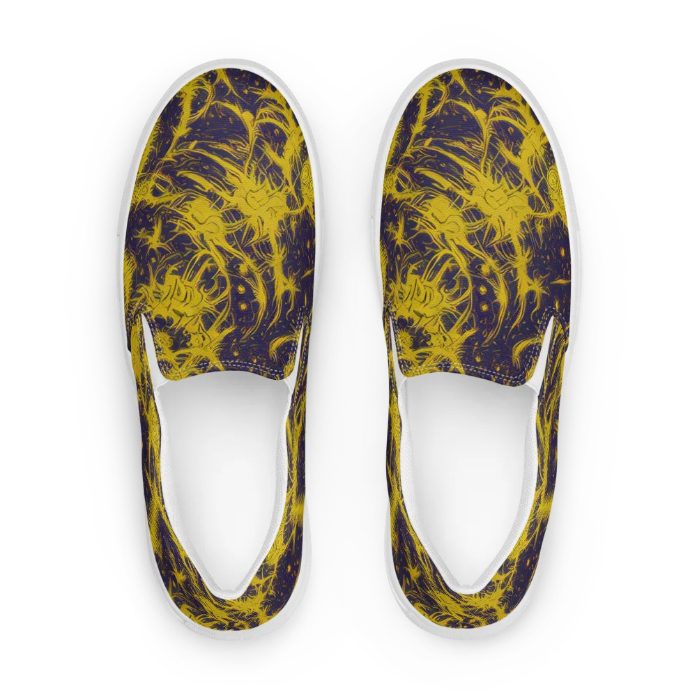 Golden Thornspell on Men's Slip-On Canvas Shoes — Front