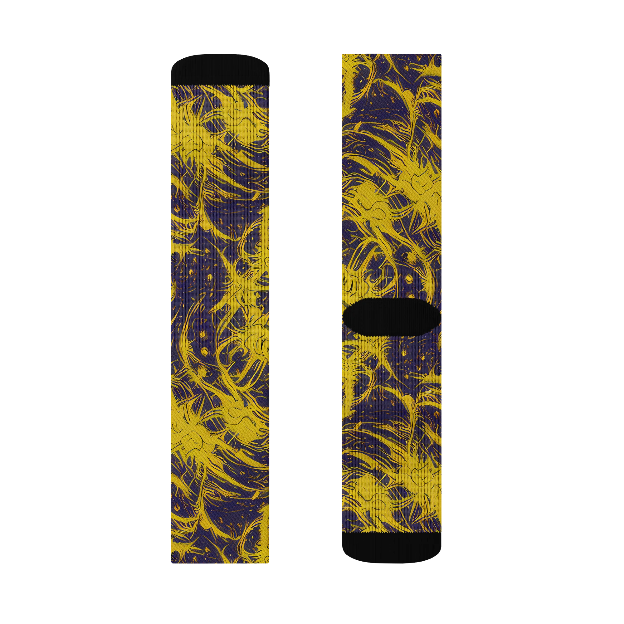 Golden Thornspell on Socks — Left Sock