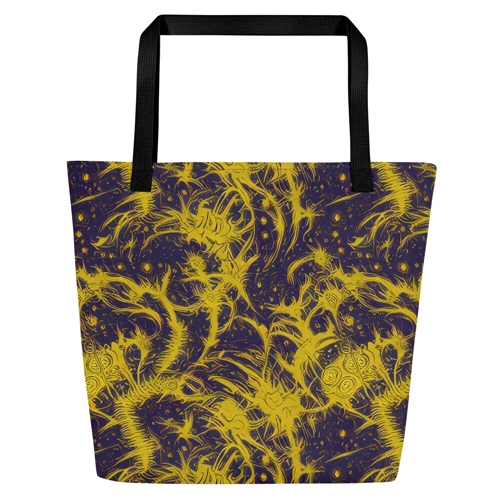 Golden Thornspell on Large Tote Bag W/ Pocket — Front