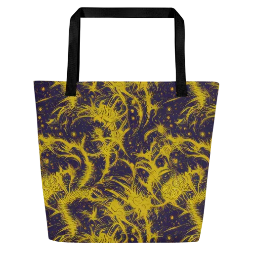 Golden Thornspell on a Large Tote Bag W/ Pocket