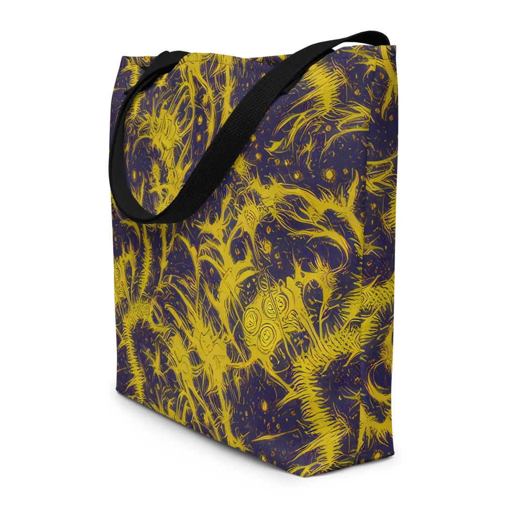Golden Thornspell on Large Tote Bag W/ Pocket — Front