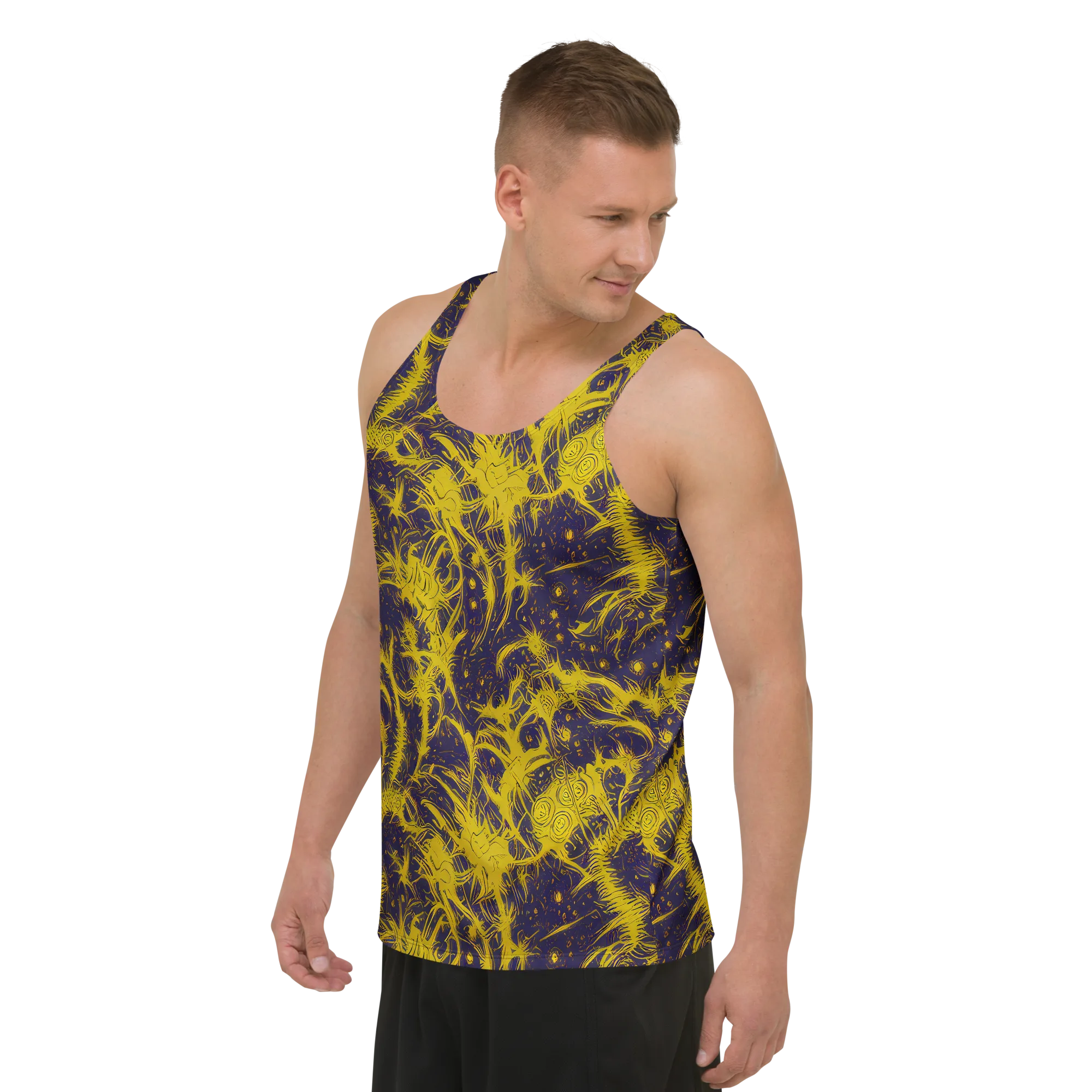 Golden Thornspell on Men's Tank Top — Left Front