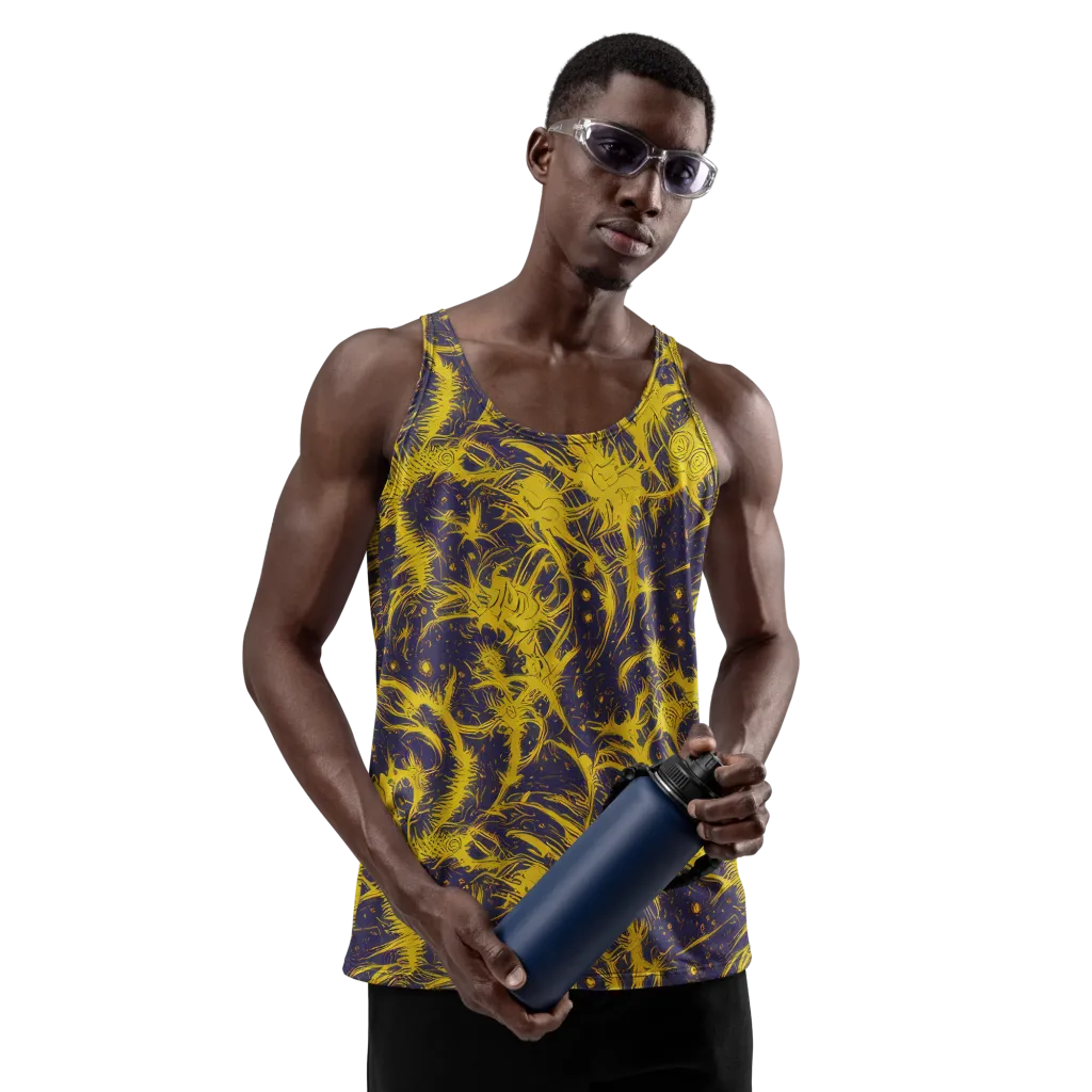 Golden Thornspell on Men's Tank Top — Front