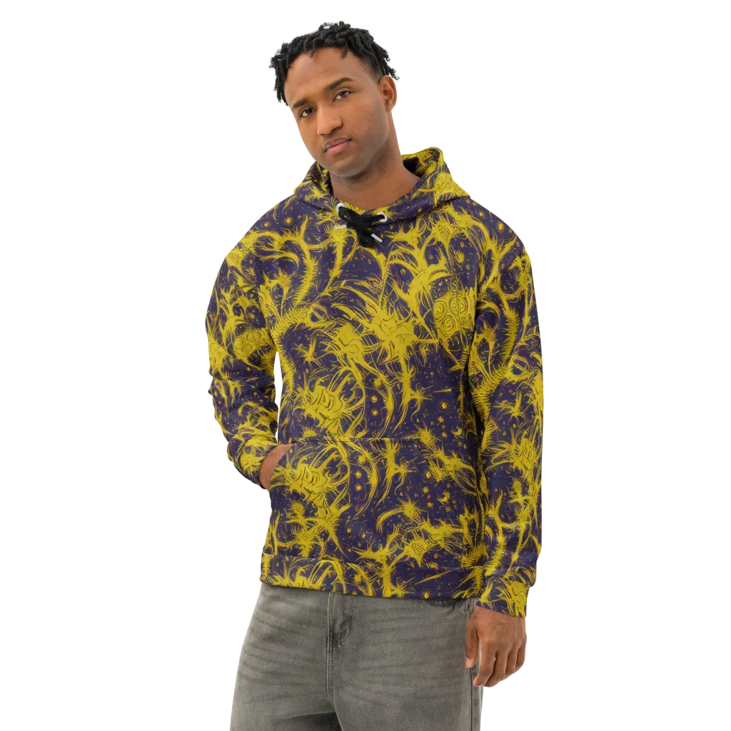 Golden Thornspell on Cotton Hoodie — Left Front