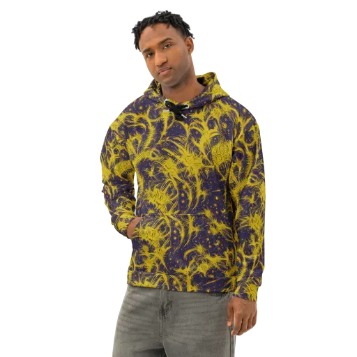Golden Thornspell on a Cotton Hoodie