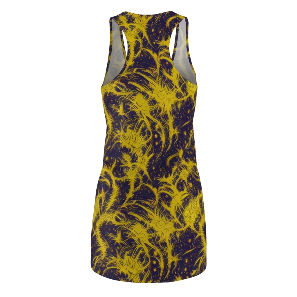Golden Thornspell on Racerback Dress — Back