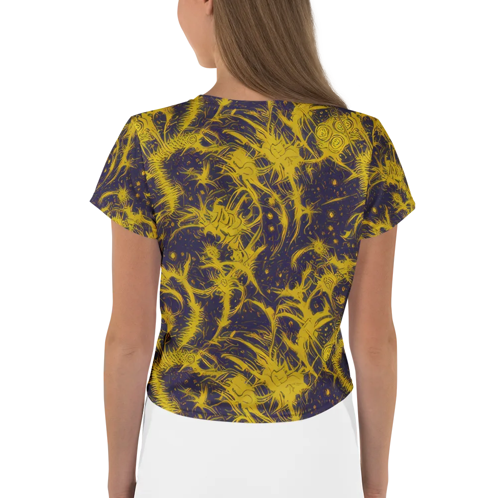 Golden Thornspell on Crop Tee — Back