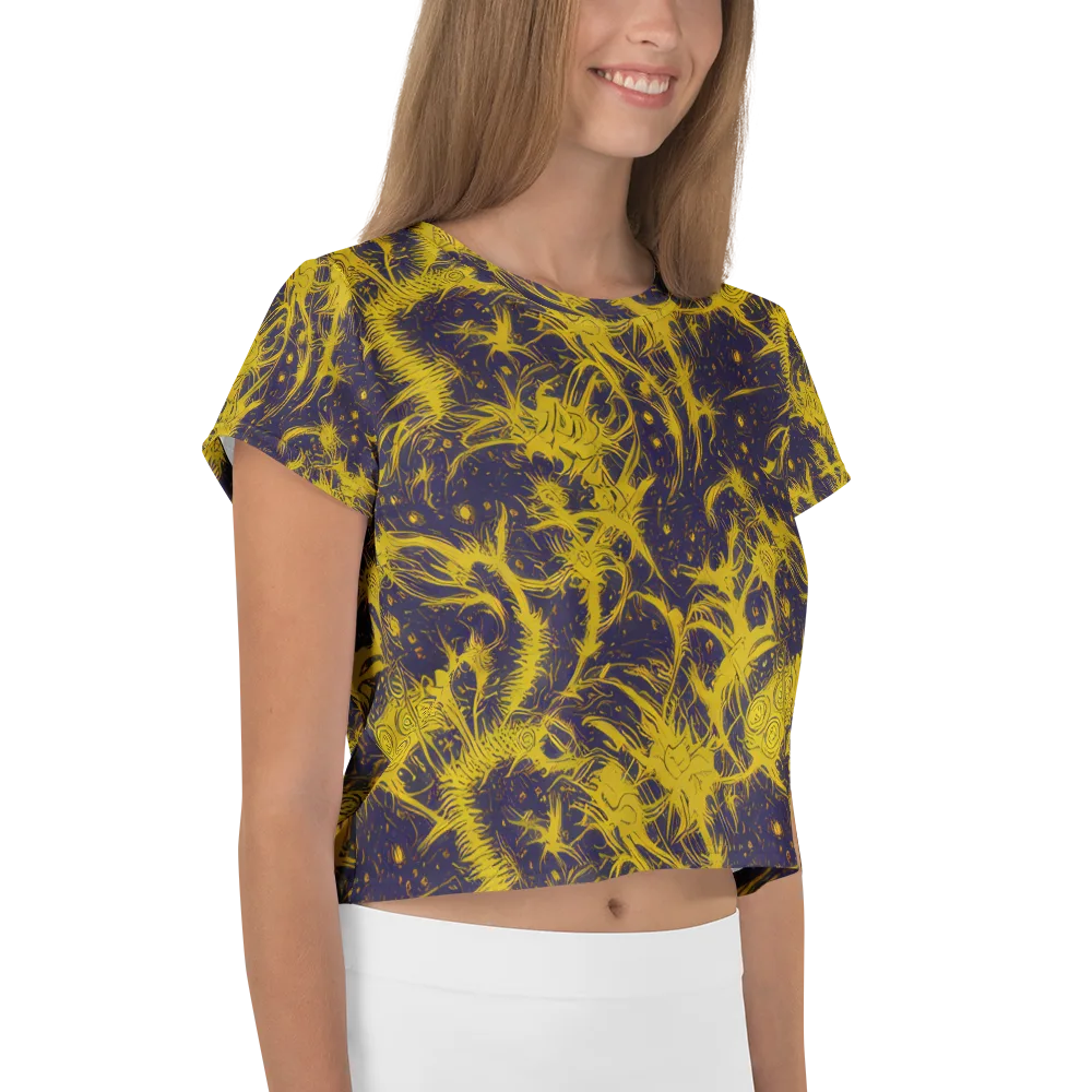 Golden Thornspell on Crop Tee — Right