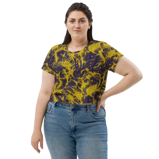 Golden Thornspell on a Crop Tee