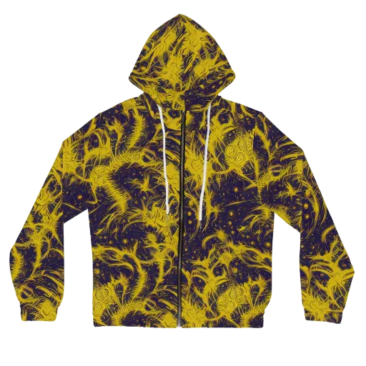Golden Thornspell on a Women's Full-Zip Hoodie