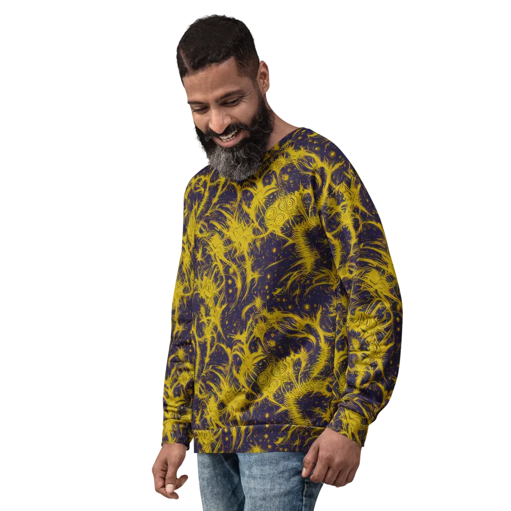 Golden Thornspell on Sweatshirt — Left Front