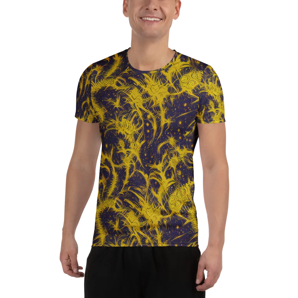 Golden Thornspell on Men's Athletic T-Shirt — Front