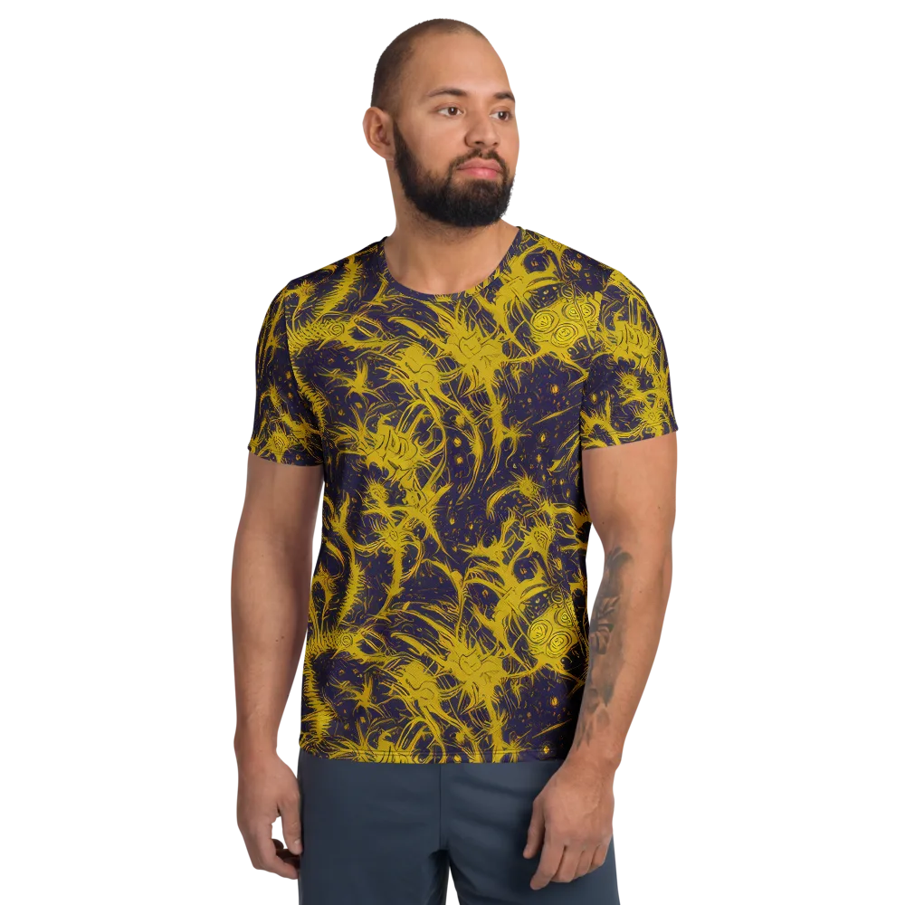 Golden Thornspell on Men's Athletic T-Shirt — Front