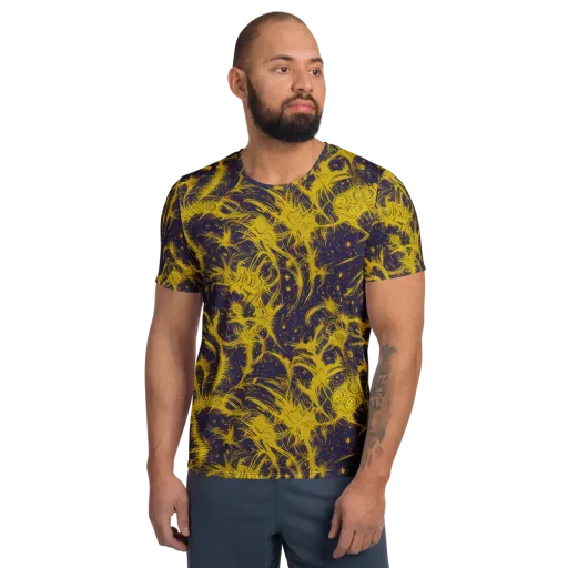 Golden Thornspell on a Men's Athletic T-Shirt