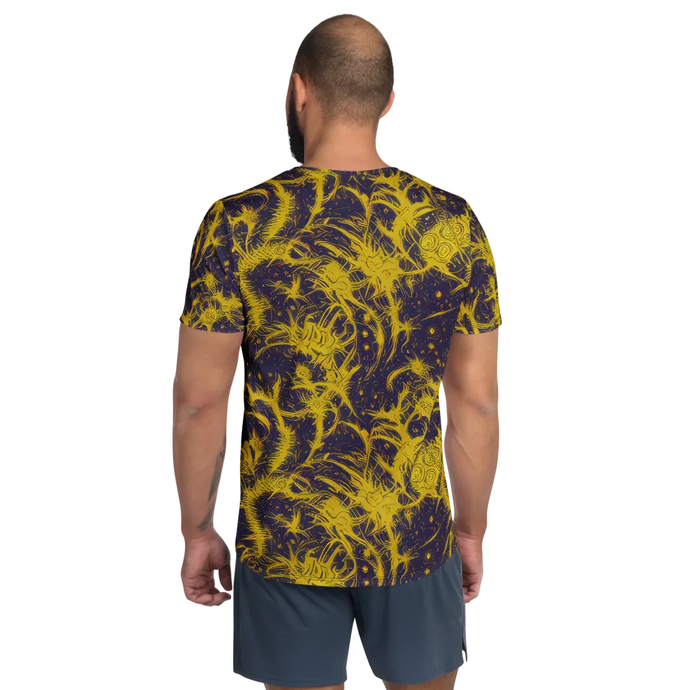 Golden Thornspell on Men's Athletic T-Shirt — Back