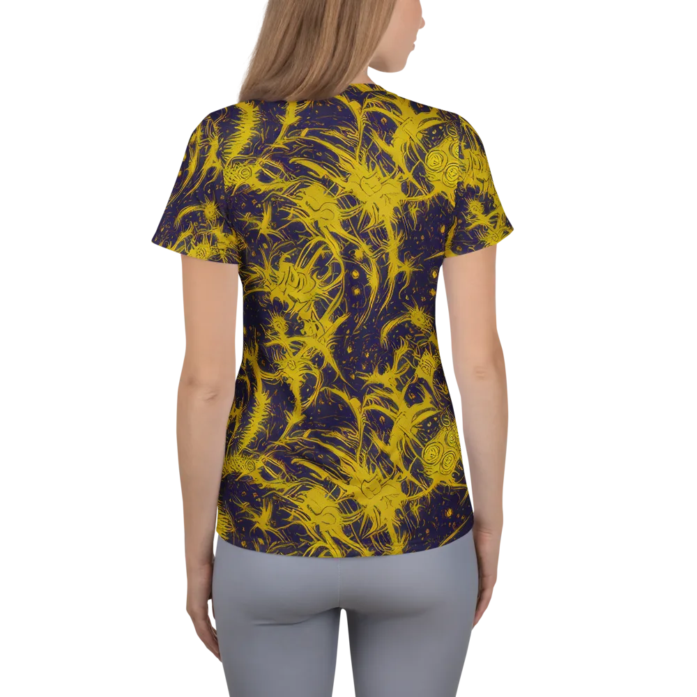 Golden Thornspell on Women's Athletic T-Shirt — Back