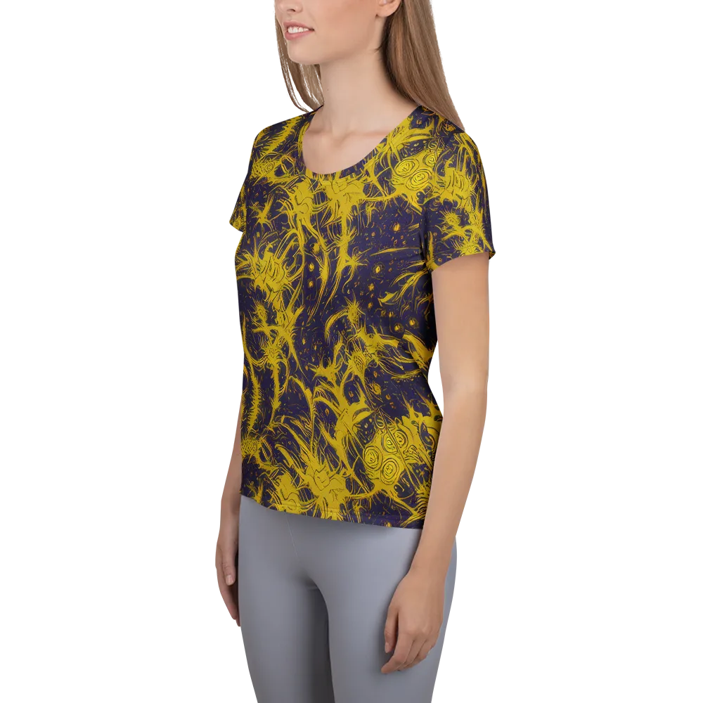 Golden Thornspell on Women's Athletic T-Shirt — Left