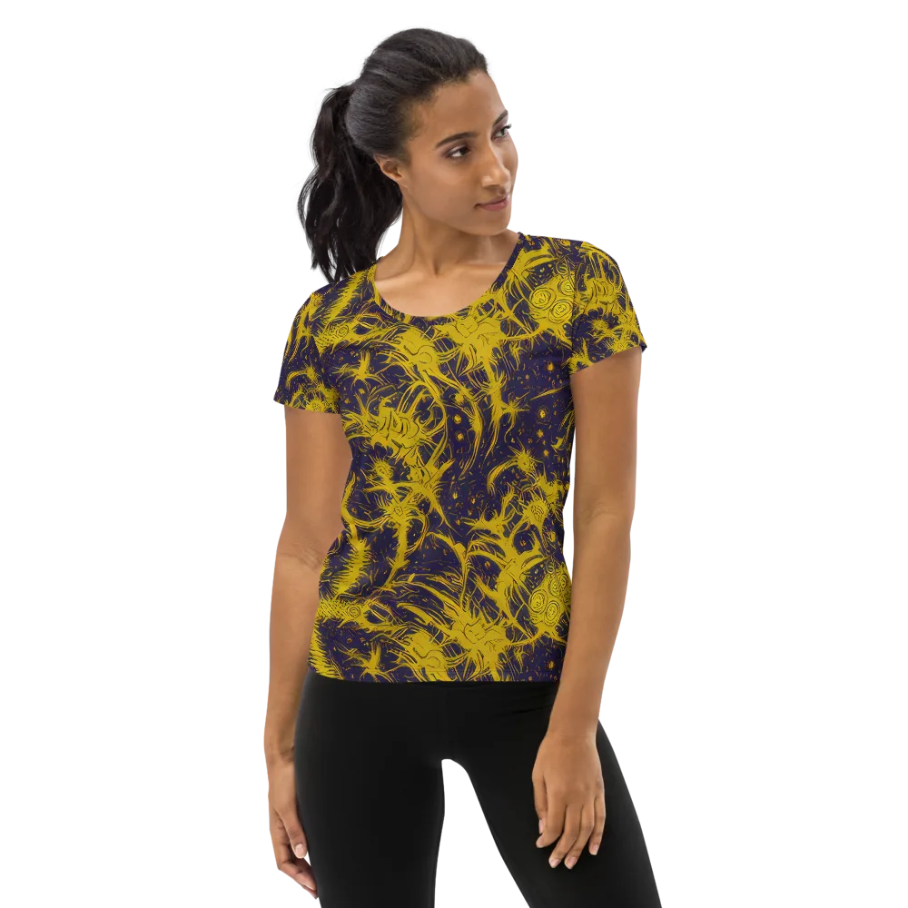 Golden Thornspell on Women's Athletic T-Shirt — Front