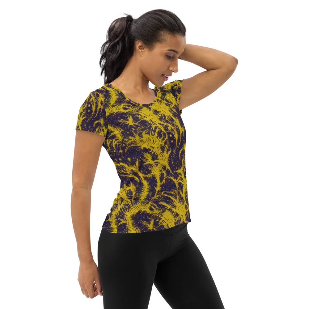 Golden Thornspell on Women's Athletic T-Shirt — Right