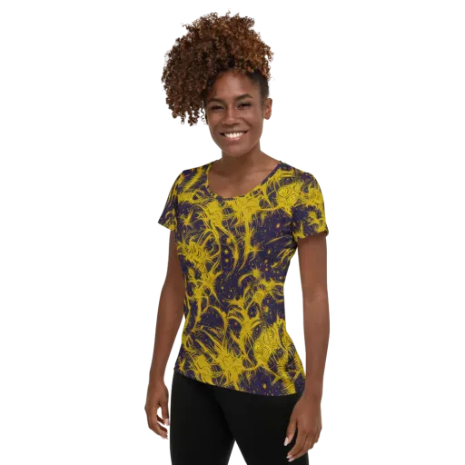 Golden Thornspell on a Women's Athletic T-Shirt
