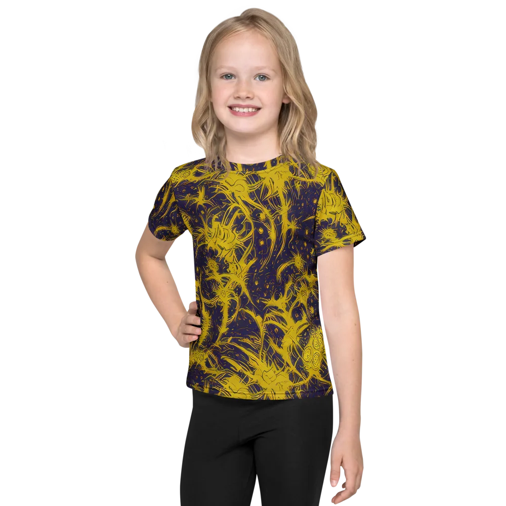 Golden Thornspell on Kids Crew Neck T-Shirt — Front