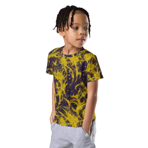 Golden Thornspell on a Kids Crew Neck T-Shirt