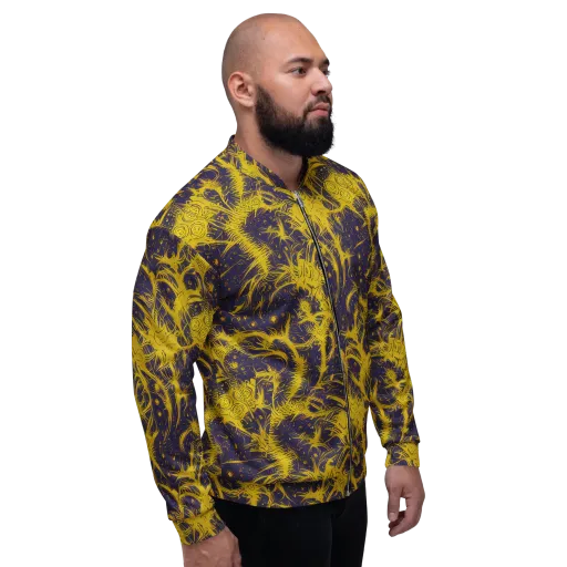 Golden Thornspell on a Bomber Jacket