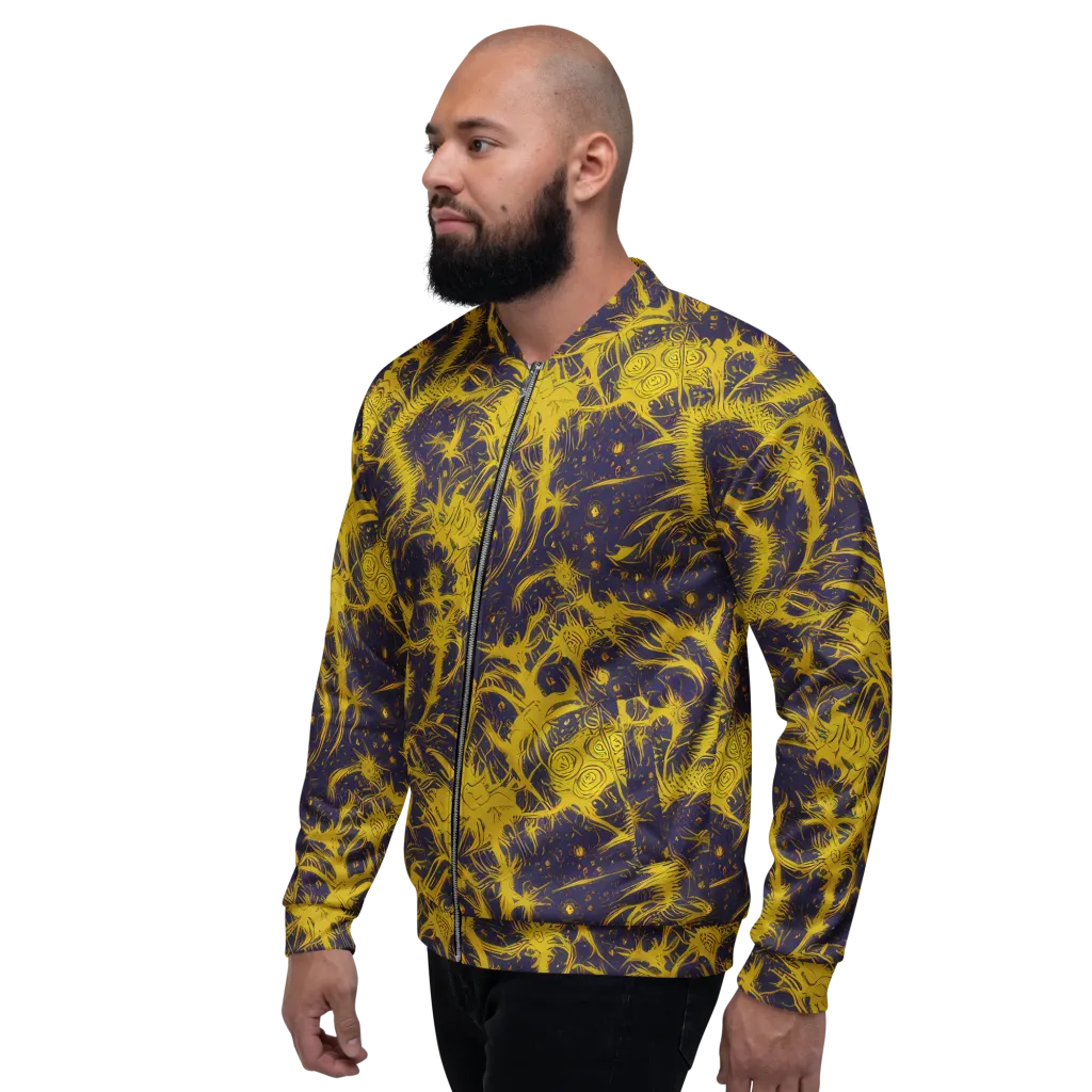Golden Thornspell on Bomber Jacket — Left