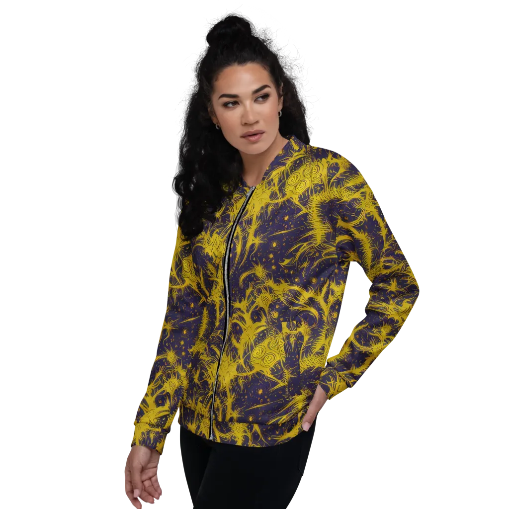 Golden Thornspell on Bomber Jacket — Left