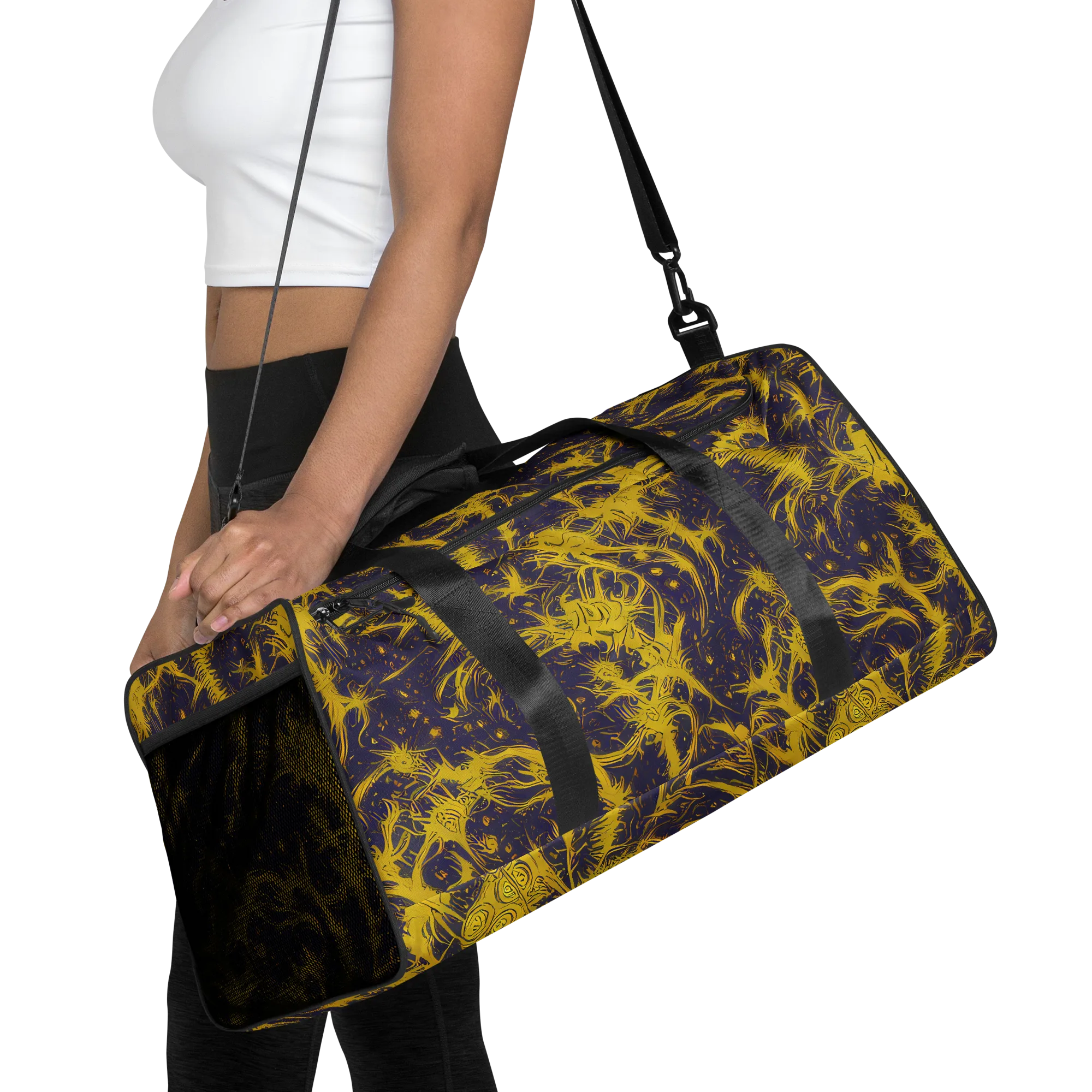 Golden Thornspell on Duffle Bag — Front