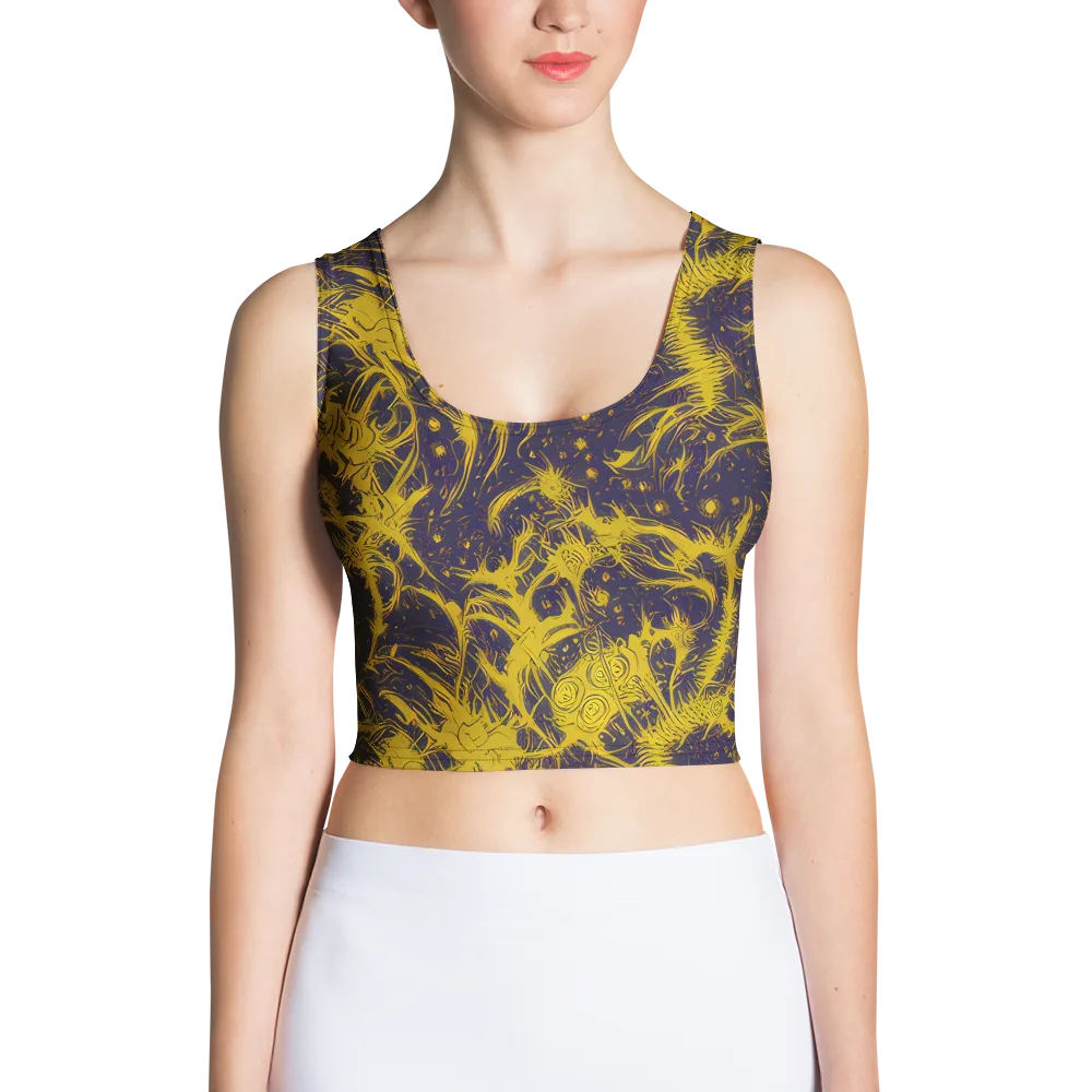 Golden Thornspell on Crop Top — Front