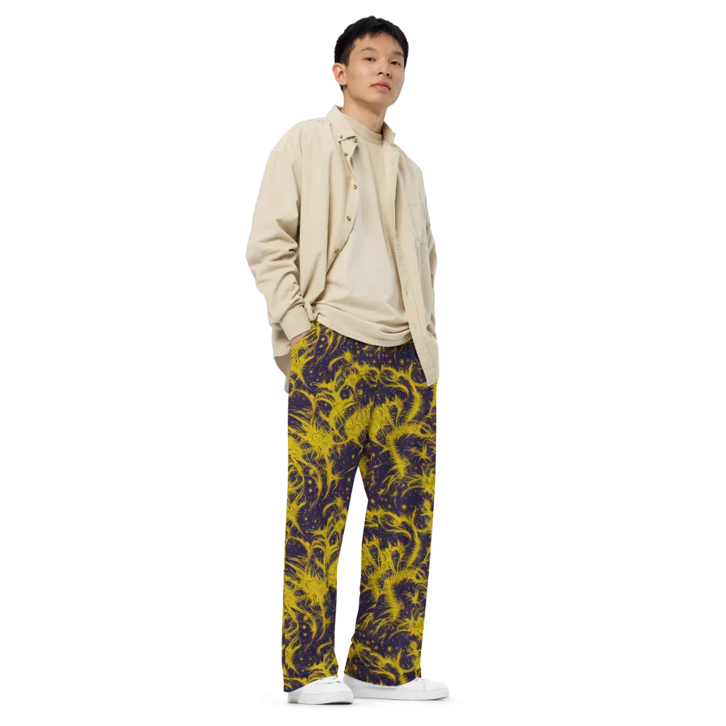 Golden Thornspell on Wide-Leg Pants — Right Front