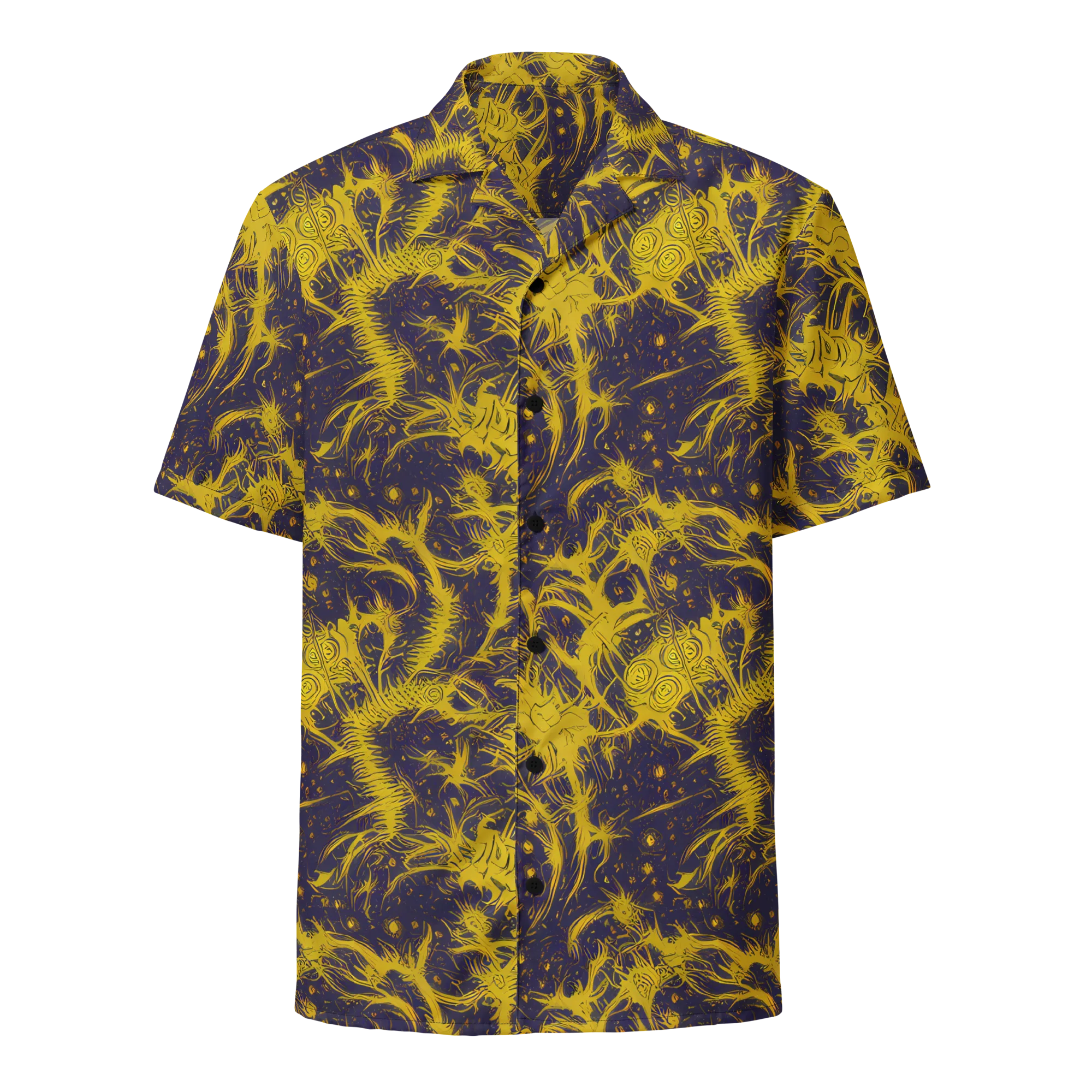 Golden Thornspell on Button Shirt — Front