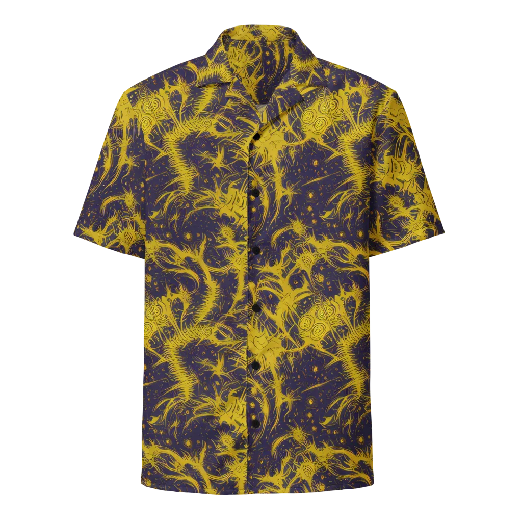 Golden Thornspell on Button Shirt — Front