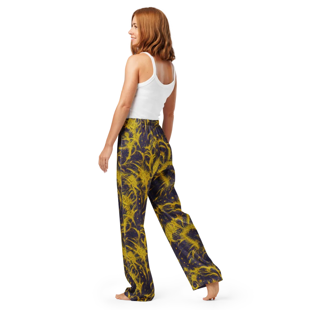 Golden Thornspell on Women's Pajama Pants — Back