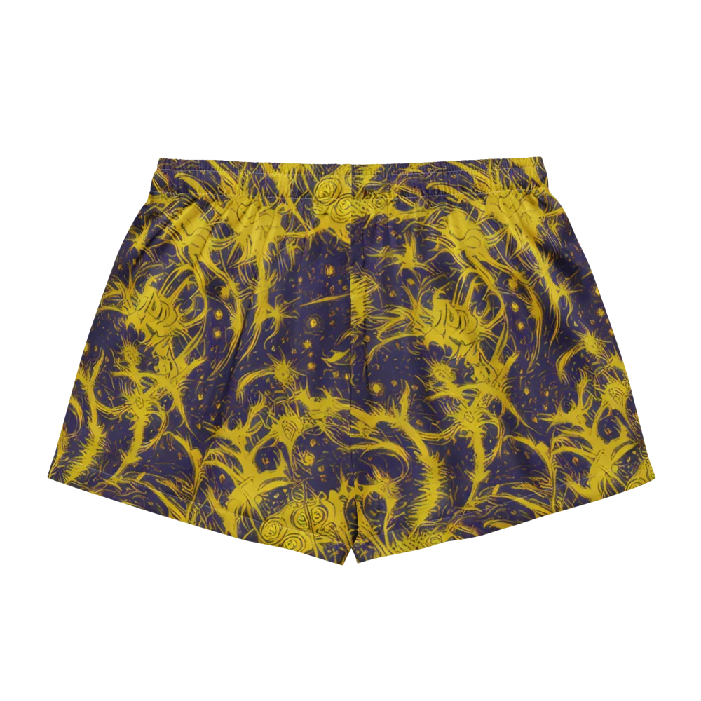 Golden Thornspell on Women's Pajama Shorts — Back