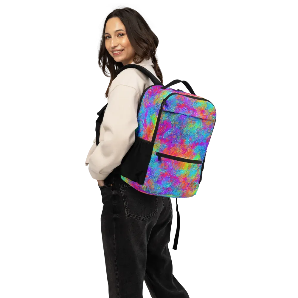 Acid Azure on Utility Backpack — Back