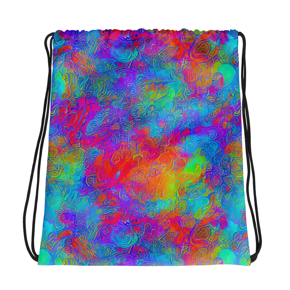 Acid Azure on Drawstring Bag — Photo