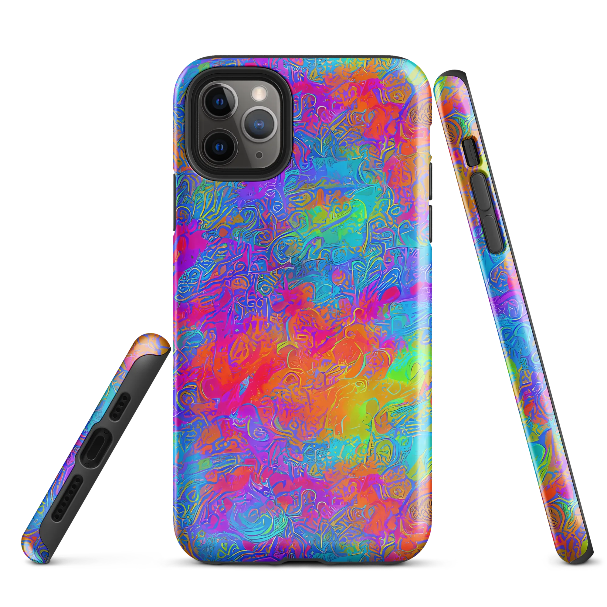 Acid Azure on Tough Case for iPhone® — Front