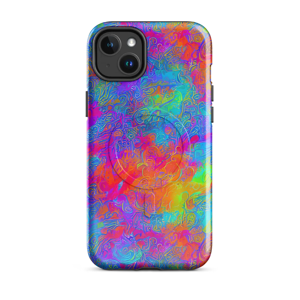 Acid Azure on MagSafe Tough Case for iPhone® — Front