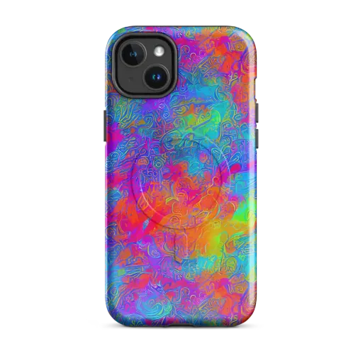 Acid Azure on a MagSafe Tough Case for iPhone®