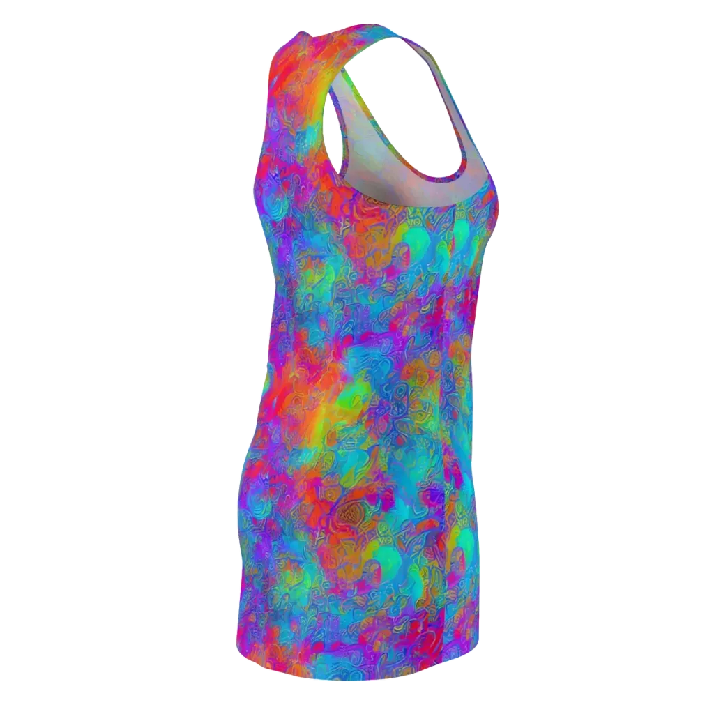 Acid Azure on Racerback Dress — Back Side