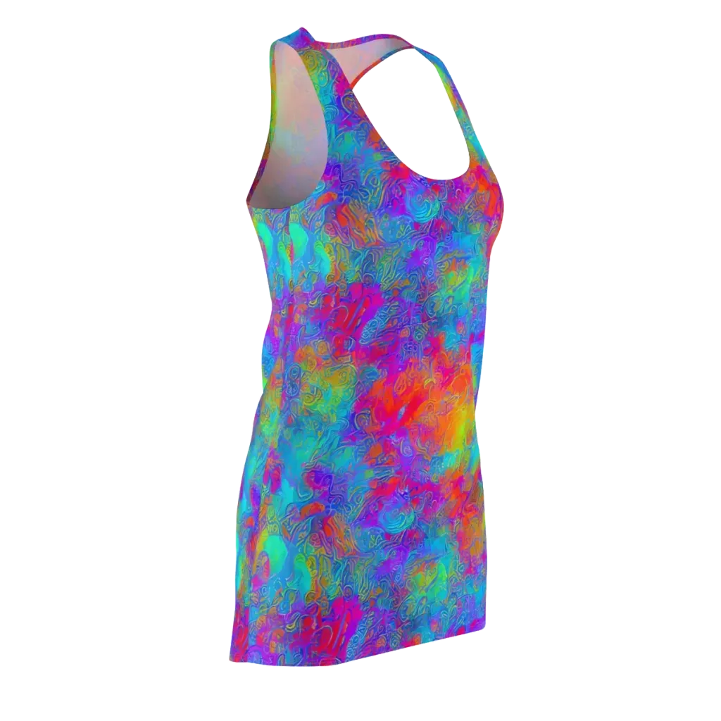 Acid Azure on Racerback Dress — Front Side