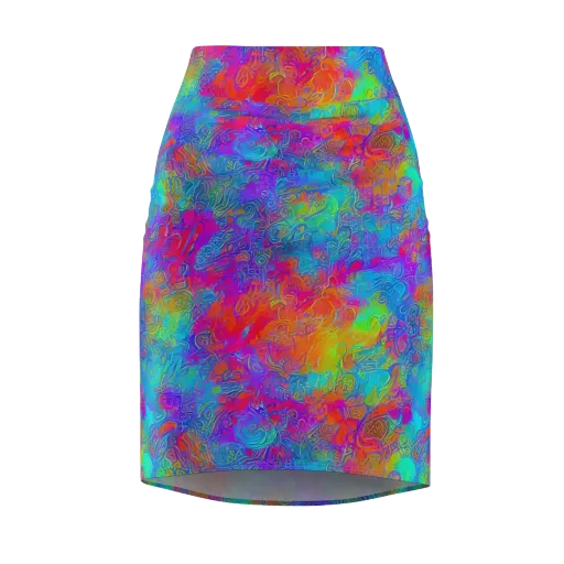 Acid Azure on a Pencil Skirt