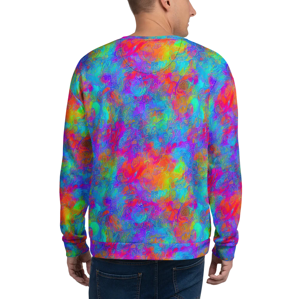 Acid Azure on Sweatshirt — Back
