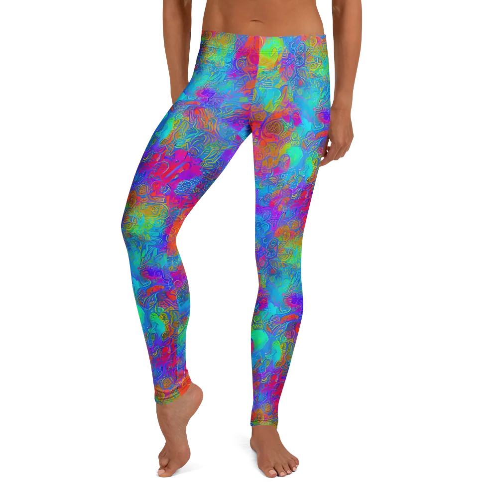 Acid Azure on Leggings — Front