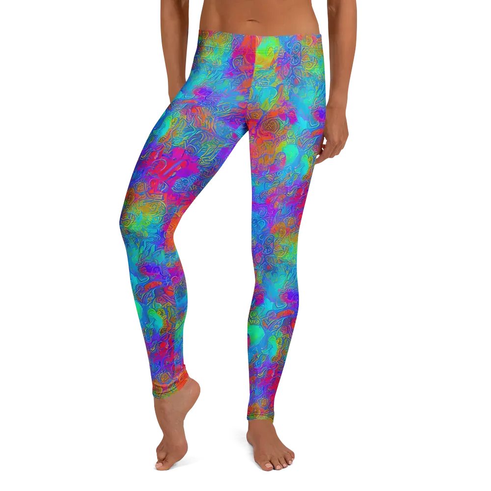 Acid Azure on Leggings — Front